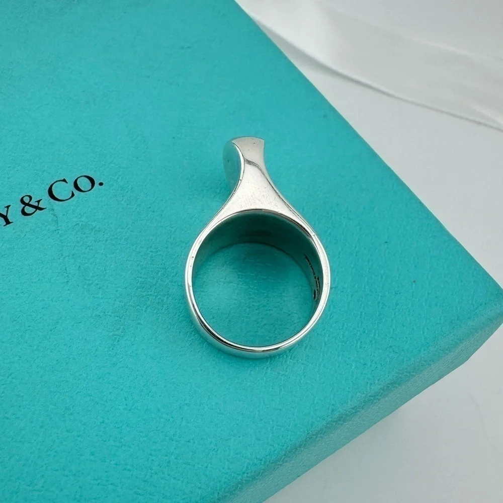 Vintage Tiffany & Co. Elsa Peretti Freeform Sculptural Sterling Silver Ring